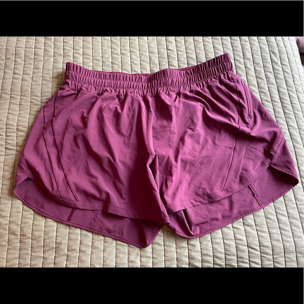 Lululemon Track That Short 5” - red merlot size 14